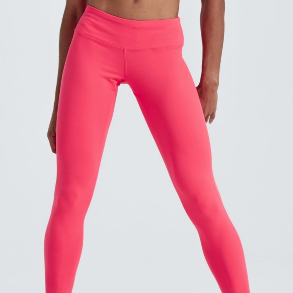 Ivivva Solid Pink Leggings Full length Great shape 14